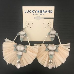 Bohemian white earrings